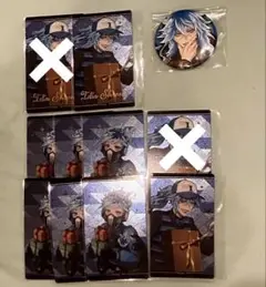 ツイステ／イデア／ブレイジングジュエル／ユニオン／缶バッジ／箔押し／クリアメタカ