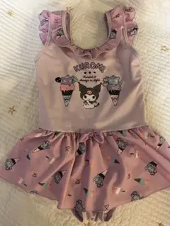 KUROMI アイスクリーム柄 ワンピース水着 120