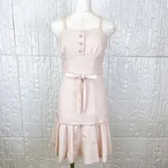 ふんわりフェミニン♡ ピンクワンピース　LODISPOTTO S【1038】