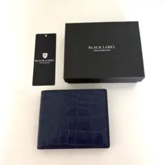 BLACK LABEL CRESTBRIDGE 二つ折り財布 ネイビー