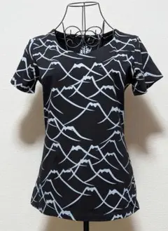 ブラックフジ　富士山模様 半袖Tシャツ
