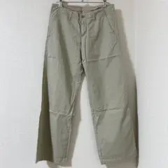 ユニクロ　チノパンツ カーキ M ベーシックパンツ　ワイドパンツ UNIQLO
