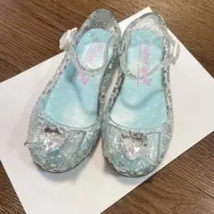 子供　キッズ　サンダル　プリンセス　キラキラ　リボン　17cm キラキラシューズ
