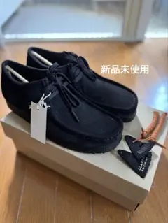 【新品未使用】Clarks ワラビーブラック UK8