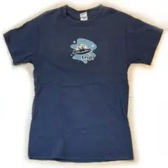 BASICSS 宇宙船Tシャツ メンズM 90s 古着 ネイビー