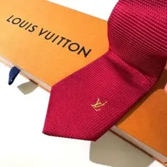 美品 ルイヴィトン Louis Vuitton ネクタイ シルク100%