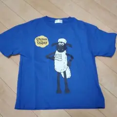 ひつじのショーン Tシャツ 130cm 青