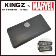 ○★新品 未使用 KINGZ×アベンジャーズコラボ ラウンドジップ長財布 ハルク
