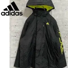 adidas アディダス ベンチコート プリントロゴ ダウン サッカー スポーツ