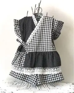 ハンドメイド　甚平キュロット 120サイズ