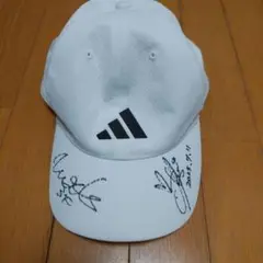 adidas サイン入りホワイトキャップ 2015年7月11日