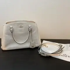 COACH コーチ クロコ型押しバッグ