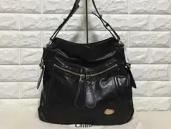 no9910 Chloe クロエ ベイ 本革 レザー ショルダー バッグ