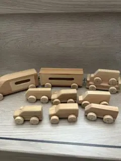 木製車両おもちゃ 10個セット