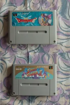 スーパーファミコン ゲームドラゴンクエスト3、ストリートファイターIIセット