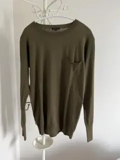theory S オリーブ ポケット付き　コットン100%トップス