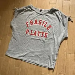 ピンクラテ(S 160 )カレッジロゴ　Tシャツ