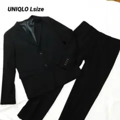 ユニクロ レディース セットアップ パンツスーツ Lサイズ ブラック