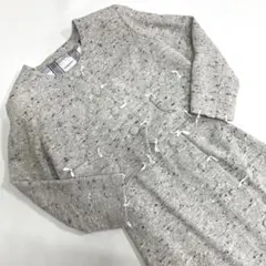 ワンダフルワールド ライトグレー ツイードジャケット+スカートset
