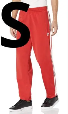 adidasトラックパンツ　赤　S