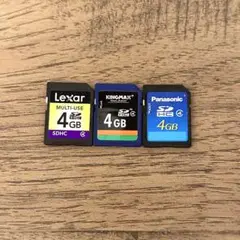 Lexar KINGMAX Panasonic 4GB SDカードセット