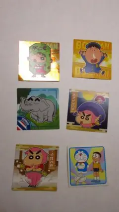 ドラえもん クレヨンしんちゃん シール5枚セット チョコビ