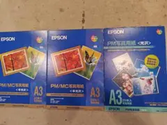 【未使用】EPSON PM/MC写真用紙 A3 20枚入 半光沢