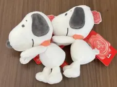 スヌーピー ＆y♡u キーチェーンマスコット ぬいぐるみ 2点セット