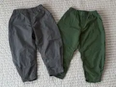 ヌヌフォルム　ヘムタックカーブパンツ　春夏素材　115 ２着セット