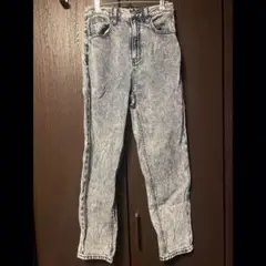 GU デニム ジーンズ パンツ ケミカルウォッシュ S ジーユー