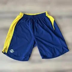 ATHLETA サッカー用ショートパンツ ネイビー/イエロー