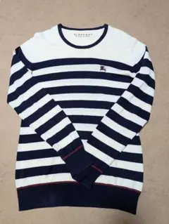 【美品】Burberry Black Label ストライプセーター サイズ3
