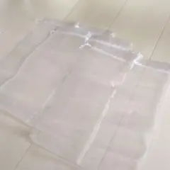 オーガンジー透明小物入れ3枚セット