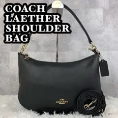 美品✨️ COACH レザー 2WAY ショルダーバッグ チャーム 黒