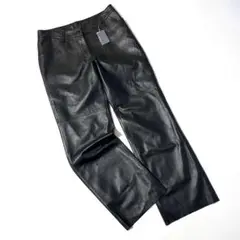 【未使用】ニチワレリューム　mia carna　レザーパンツ　羊革　黒　タグ付き
