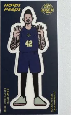 宇都宮ブレックス　HoopsPeeps ステッカー　アイザック・フォトゥ