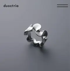 duoctria wave Tridacna Ring L / Silver