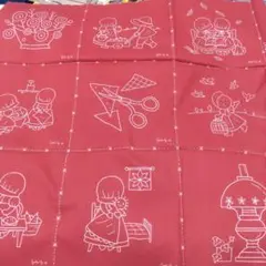 スーちゃんの刺繍布（消えるプリント）
