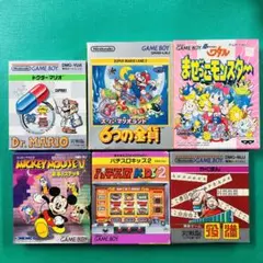 【箱・取説のみ】ゲームボーイ6点まとめ Dr.マリオ 6つの金貨 ワタルなど