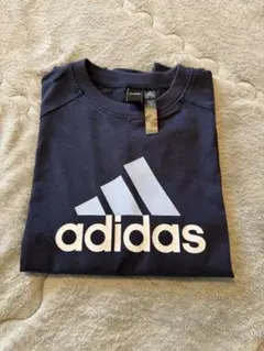 adidas 長袖カットソー 140 ネイビー