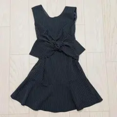 ストライプ ノースリーブワンピース　Lilida