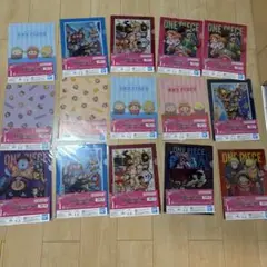 ワンピース一番くじ　I賞クリアファイル&ステッカーセット　15点セット