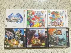 任天堂3DS ゲームソフト まとめ売り モンハン4,4G,X,スマブラ,他