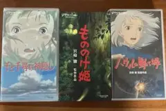 もののけ姫・ハウルの動く城・千と千尋の神隠し VHS ビデオテープ　ジブリ