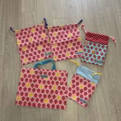 新学期準備　巾着セット