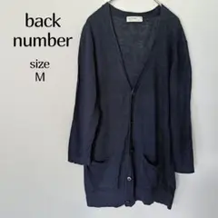 バックナンバー メンズ カーディガン M 黒 Vネック レディース 秘話