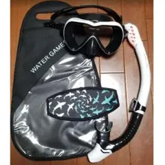 新品 シュノーケルセット ホワイト マスクストラップカバー 付き 男女兼用