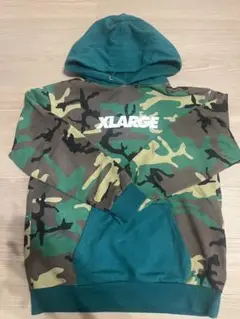 XLARGE カモフラージュ フード付きパーカー Lサイズ