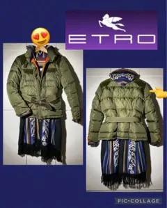 エトロ 46 大きいサイズ ダウンジャケット アウター ETRO ペーズリー