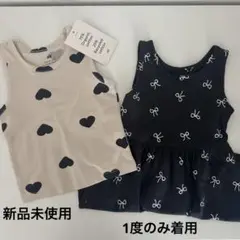 ★肌着のみ未使用★【H&M】 肌着+ワンピース セット